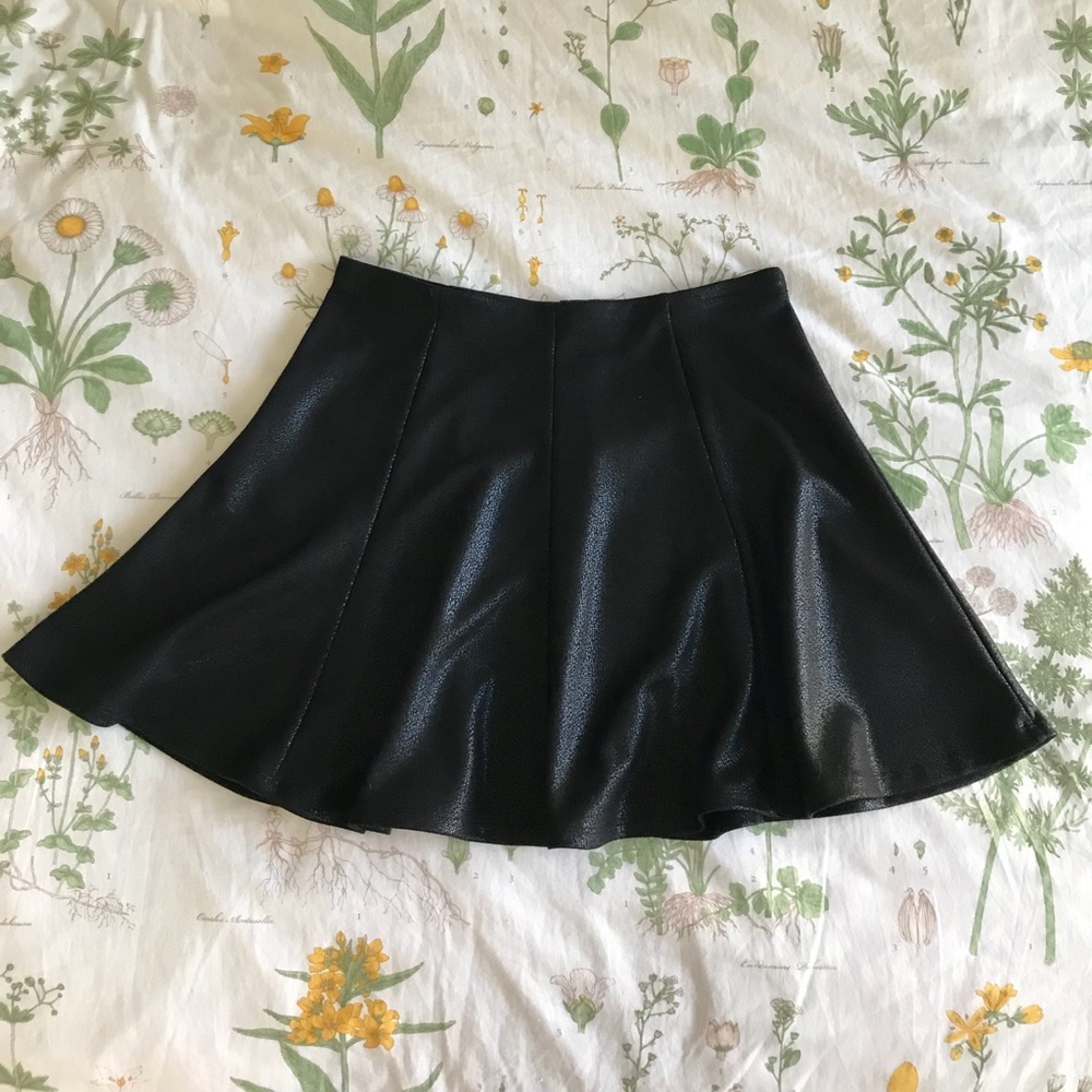 Black skater skirt